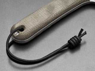 The Hell Gap fixed blade camping knife in OD green micarta.