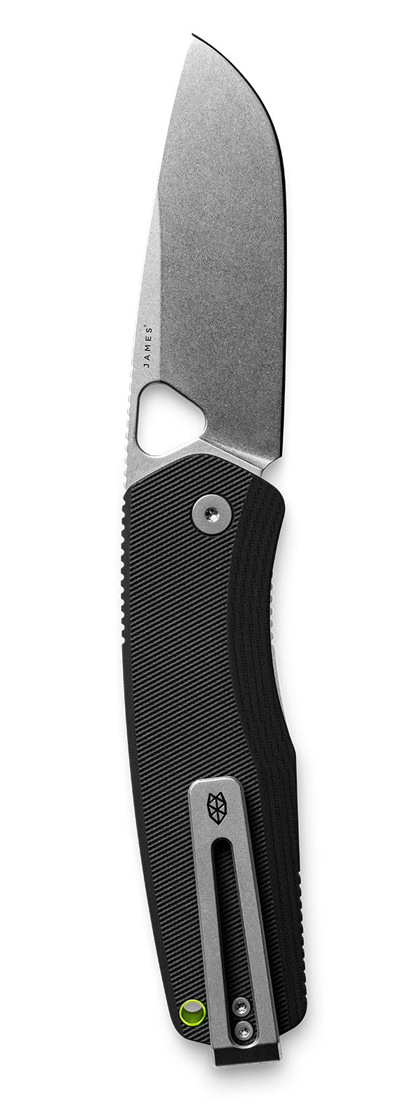 The Folsom Pro pocket knife vertical.