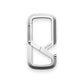 The Mehlville EDC keychain carabiner in silver.