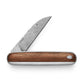 The Pike classic EDC folding gentlemens slip joint pocket knife with rosewood handle and damasteel blade.