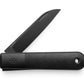 The Wayland classic EDC slip joint folding Barlow pocket knife with black handle and black blade.