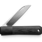 The Wayland classic EDC slip joint folding Barlow pocket knife with black handle and stainless steel blade.