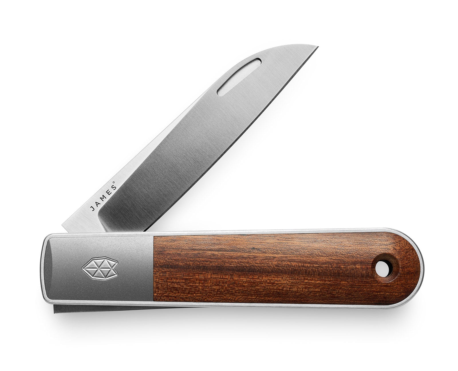 The Wayland classic EDC slip joint folding Barlow pocket knife with rosewood handle and stainless steel blade.