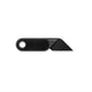 The Abbey mini fixed blade knife with black handle and black blade.