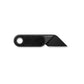 The Abbey knife with black handle and black blade.