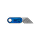 The Abbey mini fixed blade knife with tie dye blue handle and stainless steel blade.
