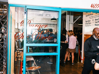 The Burger She Wrote restaurant in Los Angeles, California.