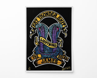 UK artist Schoph Schofield's James Brand poster.
