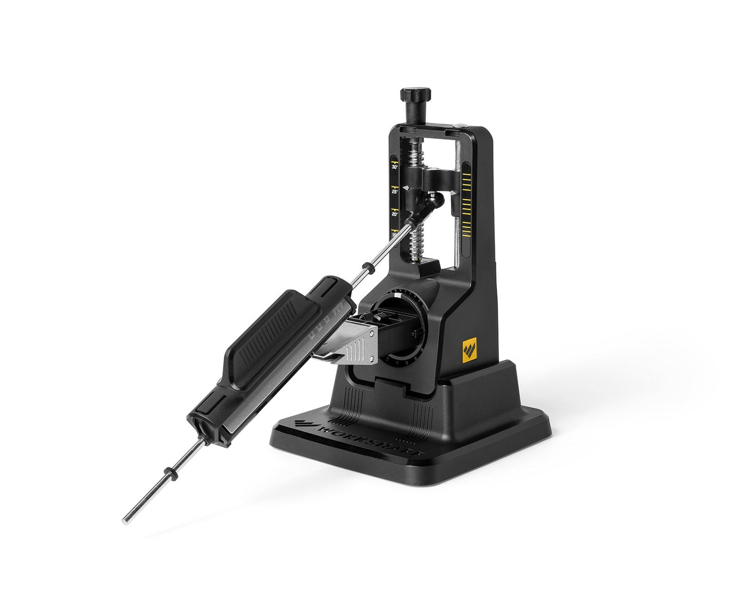 The Work Sharp Precision Adjust knife sharpener in black.