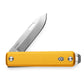 The Ellis Slim EDC slip joint folding pocket knife in canary with stainless steel blade.