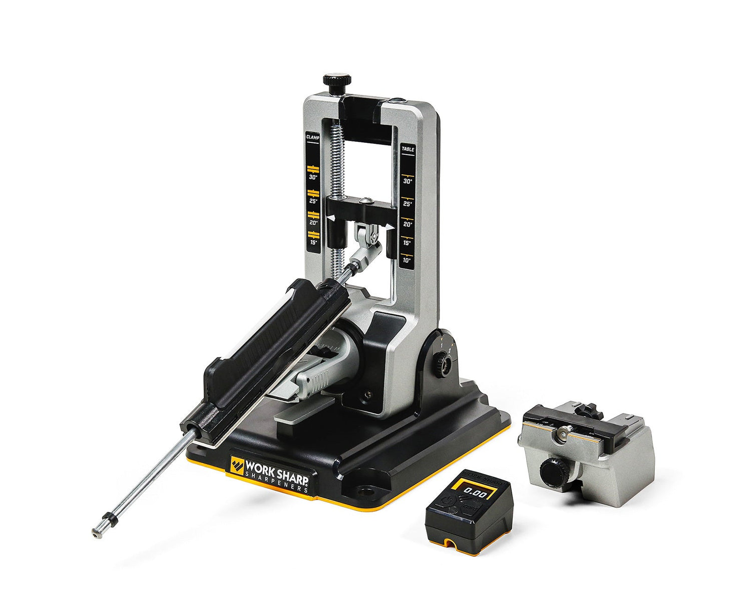 The Work Sharp Precision Pro knife sharpening kit.