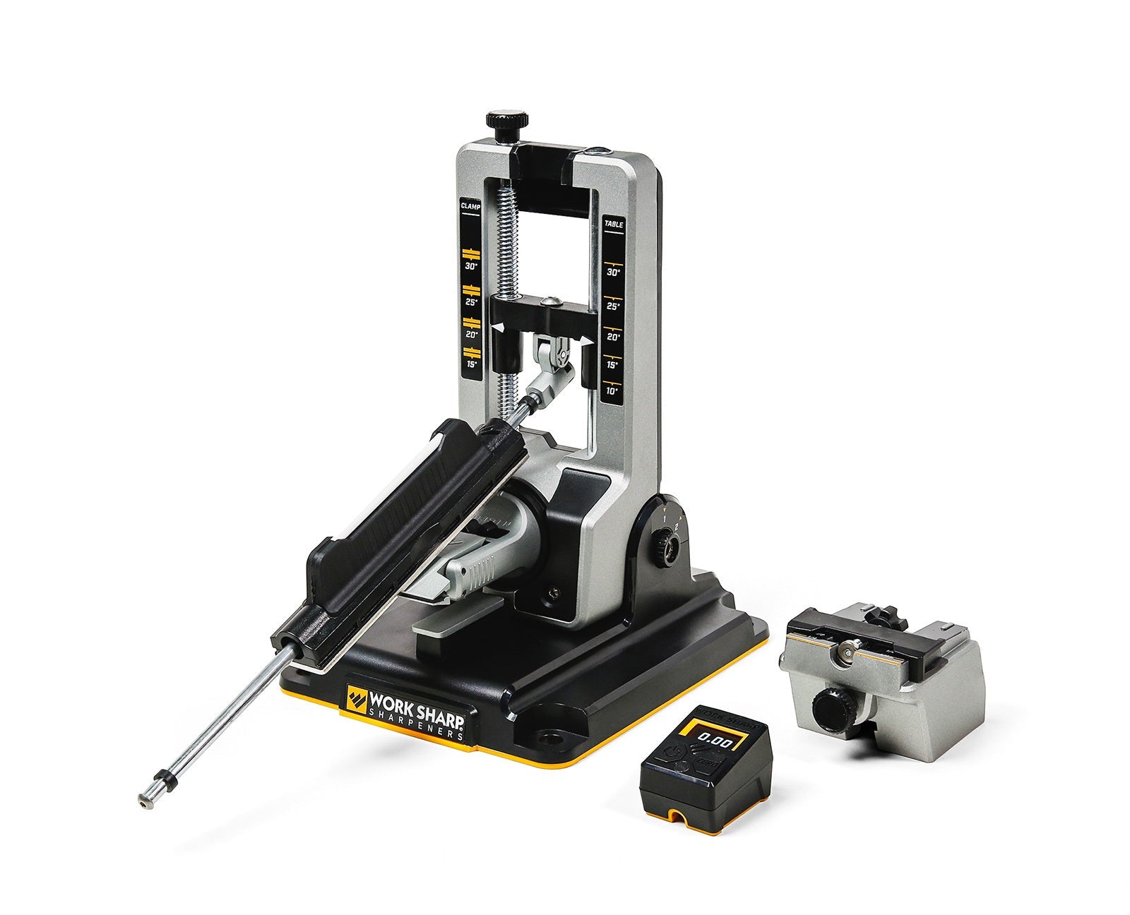 The Work Sharp Precision Pro knife sharpening kit.