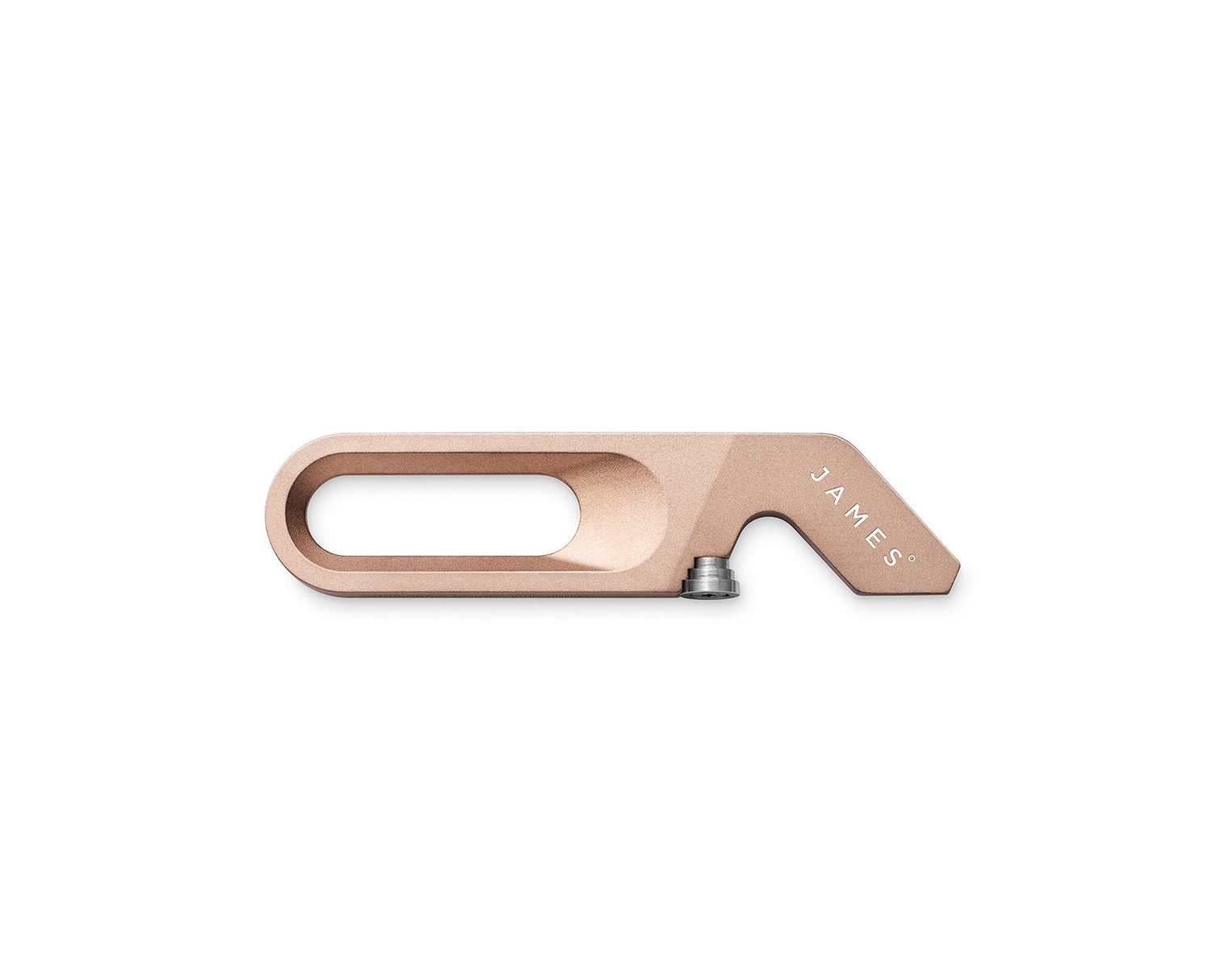 The Halifax EDC keychain multitool in rose gold.
