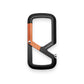 The Mehlville EDC keychain carabiner with Carryology branding.