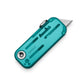 The Palmer Clear EDC utility box cutter knife in turquoise.
