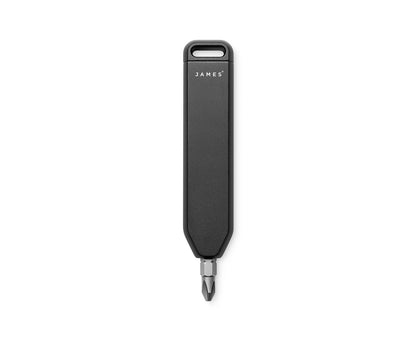 The Warrick EDC screwdriver bit driver in black vertical.
