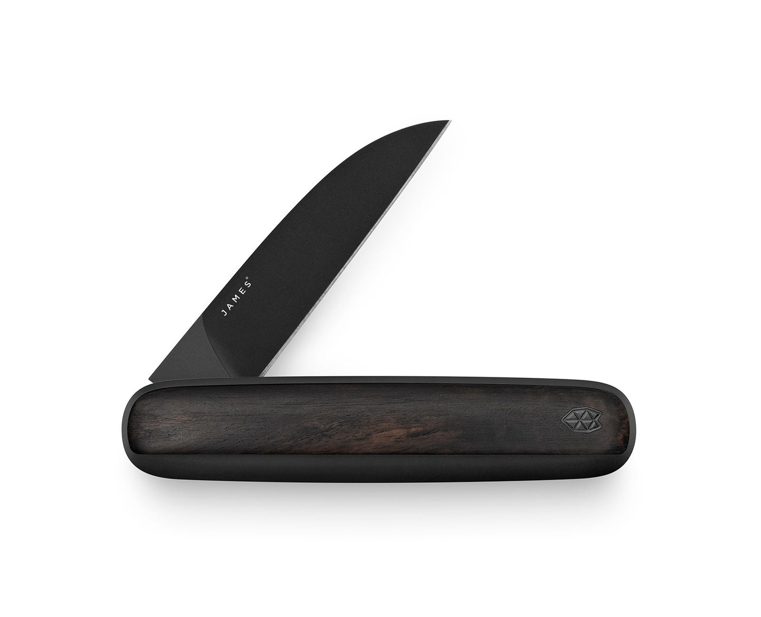 The Pike classic slip joint pocket knife with genuine ebony scales.