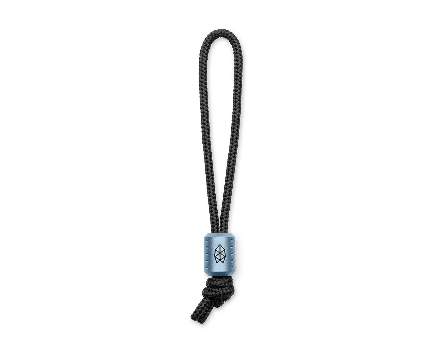 The Alder bead and lanyard in sea wave blue.