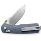 The Carter EDC folding slide lock pocket knife in tidal blue.