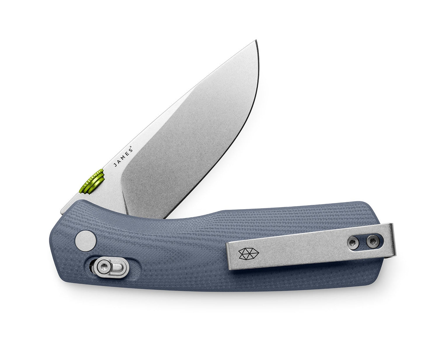The Carter EDC folding slide lock pocket knife in tidal blue.