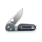 The Redstone serrated slide lock pocket knife in tidal blue and stonewash.