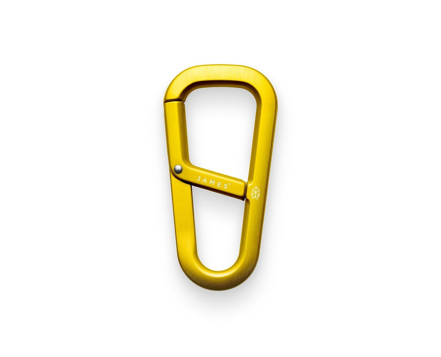 The Hardin EDC keychain carabiner in canary.