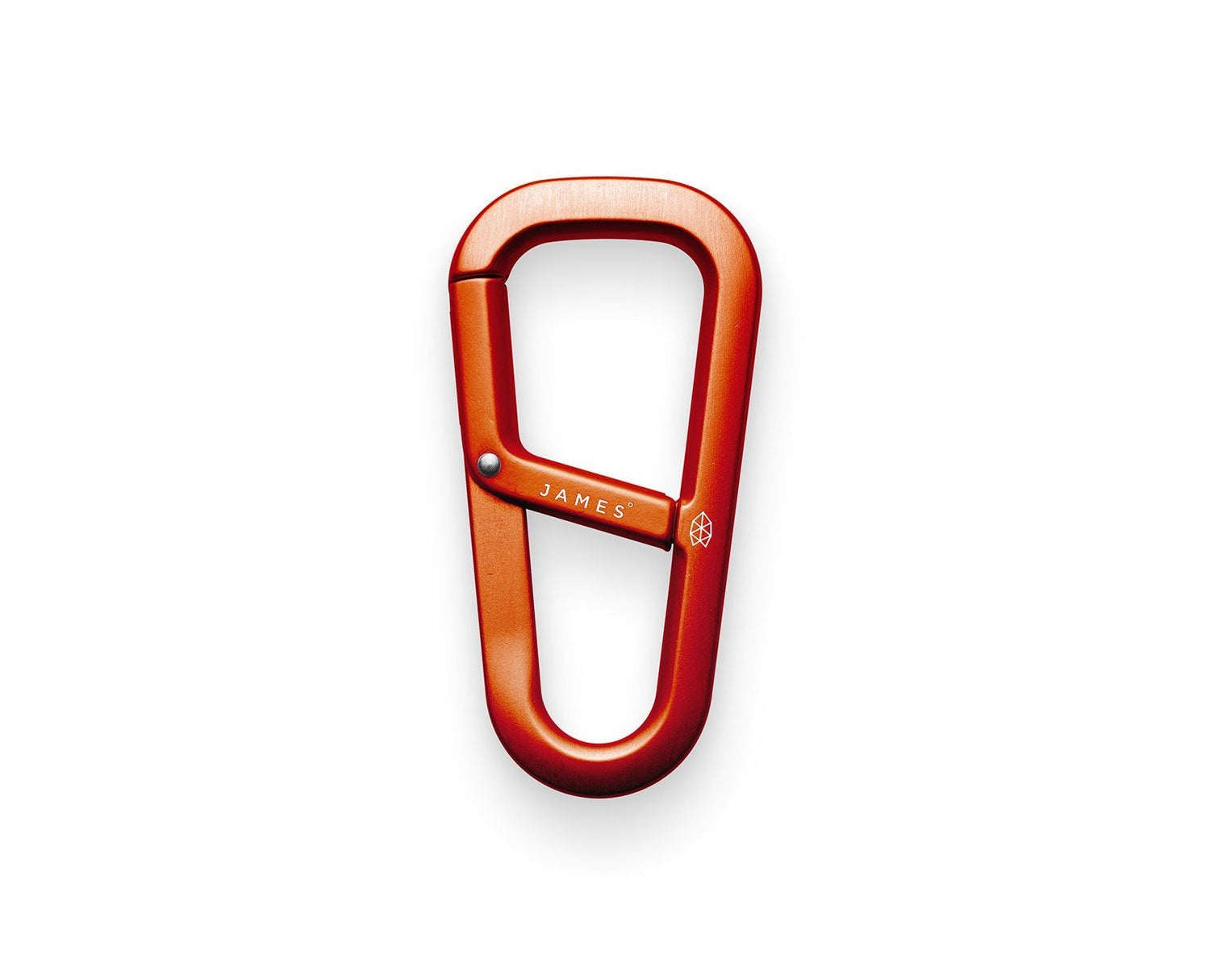 The Hardin EDC keychain carabiner in orange.