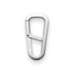 The Hardin EDC keychain carabiner in silver.
