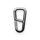 The Hardin EDC keychain carabiner in space gray.