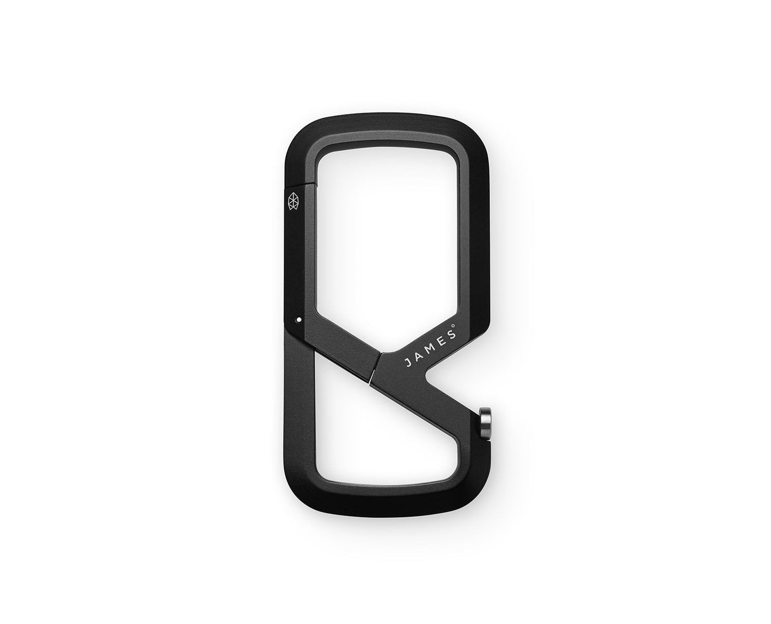 The Mehlville EDC keychain carabiner in black
