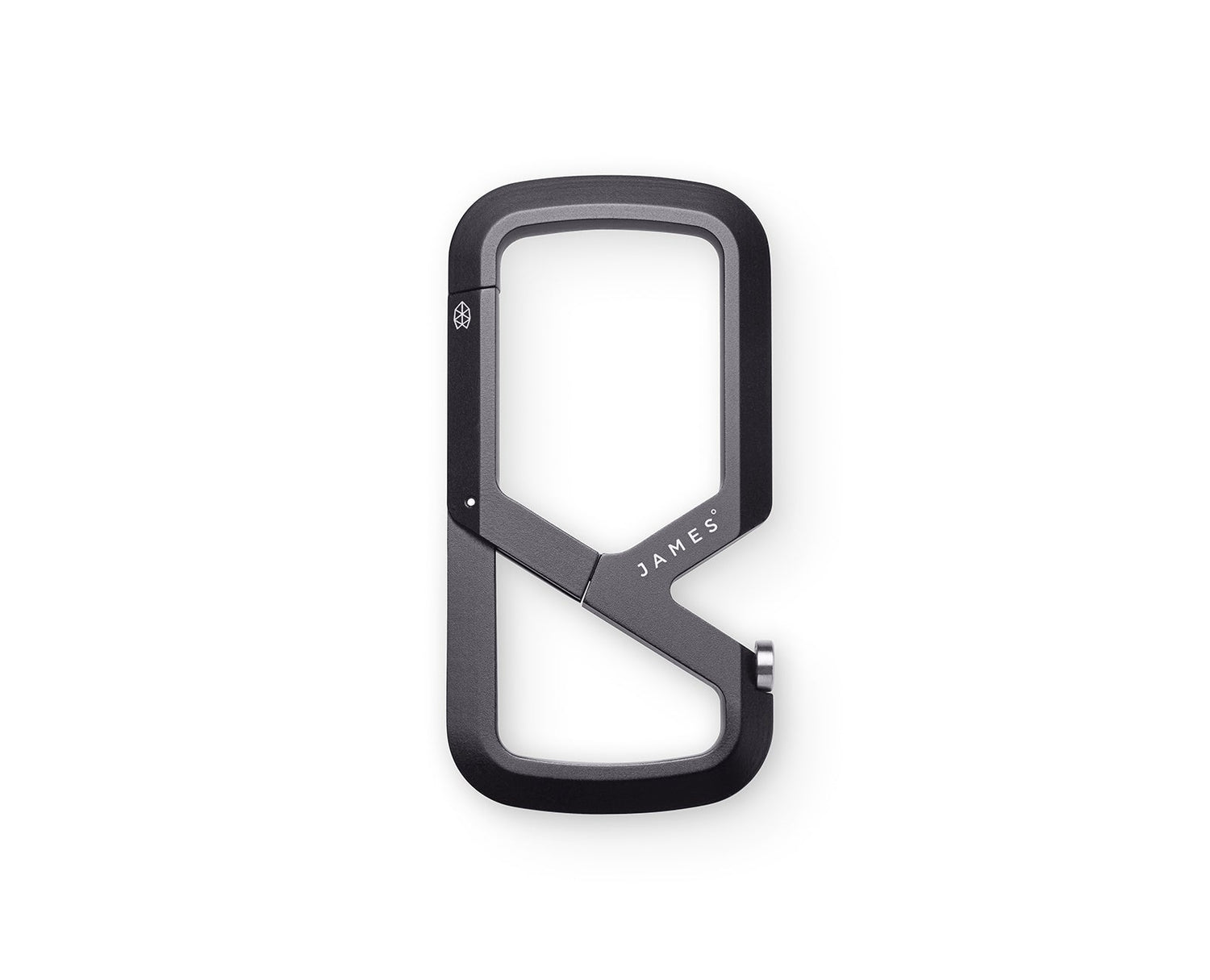The Mehlville EDC keychain carabiner in space gray