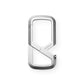 The Mehlville EDC keychain carabiner in titanium