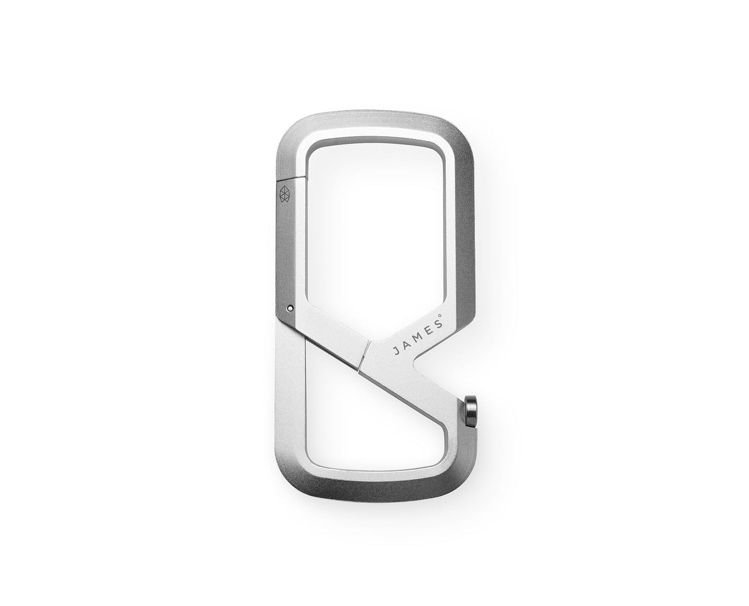 The Mehlville EDC keychain carabiner in titanium