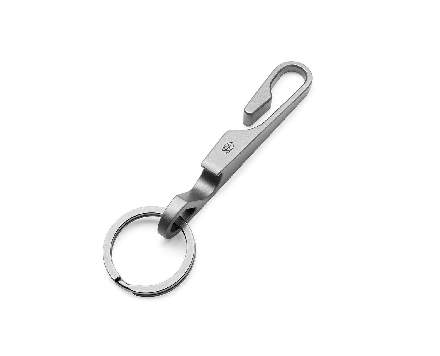 The Midland EDC keychain in titanium.
