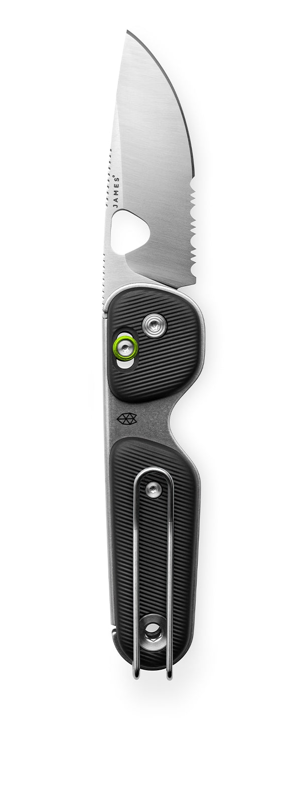 The Redstone EDC folding slide lock pocket knife, fully opened with the blade visible.