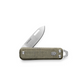The Elko EDC slip joint keychain folding pocket knife in OD green micarta and stainless steel.