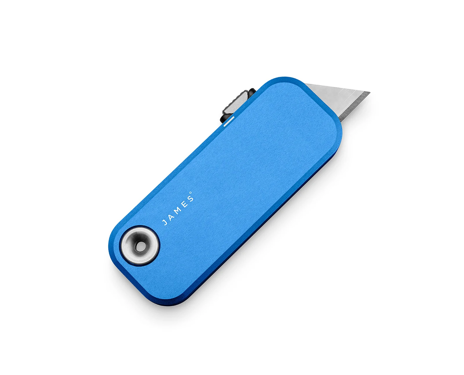 The Palmer utility box cutter knife in cerulean blue.